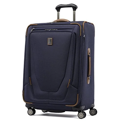 Travelpro Luggage Crew 11 25" Expandable Spinner Suitcase w/Suiter, Patriot Blue