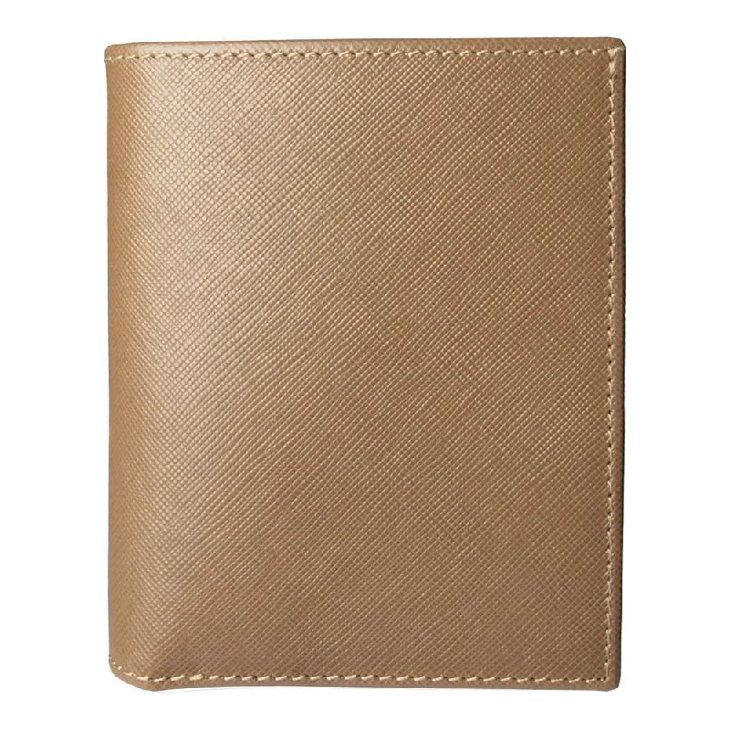 72 Smalldive 6 Card Sleeves Saffiano Leather French Wallet