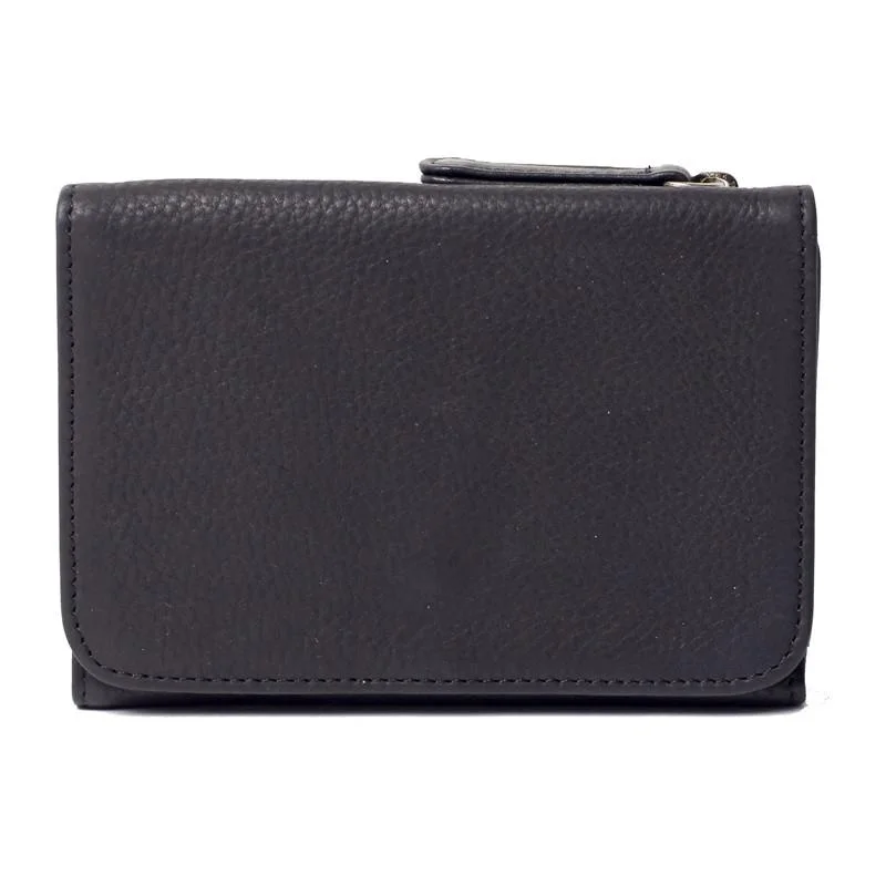 Osgoode Marley Women's Leather RFID Blocking Tri-Fold Snap Wallet