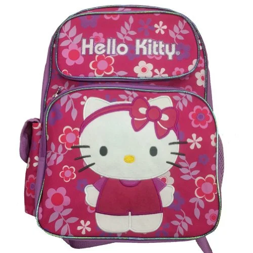 Hello Kitty - Large 16" Full-Size Backpack - Flower Shop