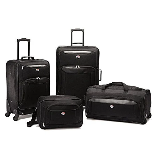 American Tourister Brookfield 4 Piece Set, Black, One Size