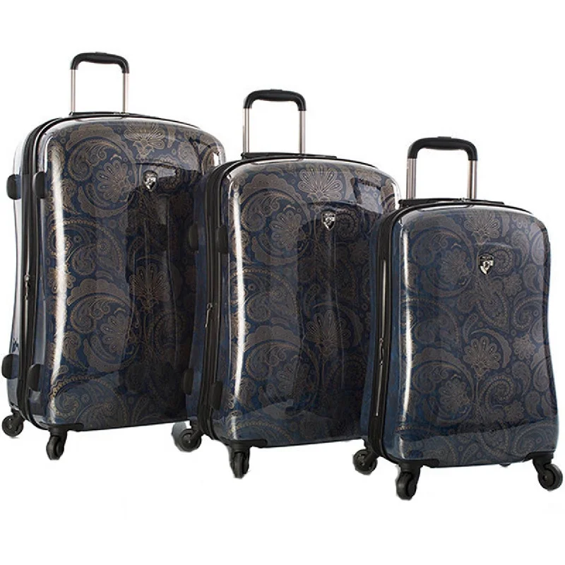 Heys Indigo Paisley 3 Piece Expandable Spinner Set