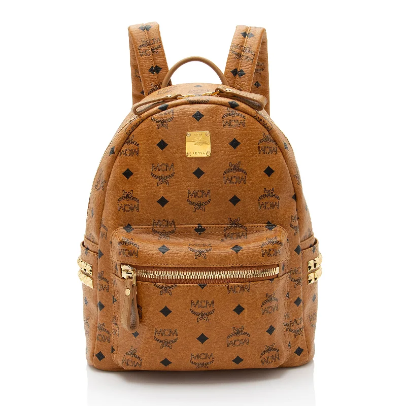 MCM Visetos Side Studs Stark Small Backpack