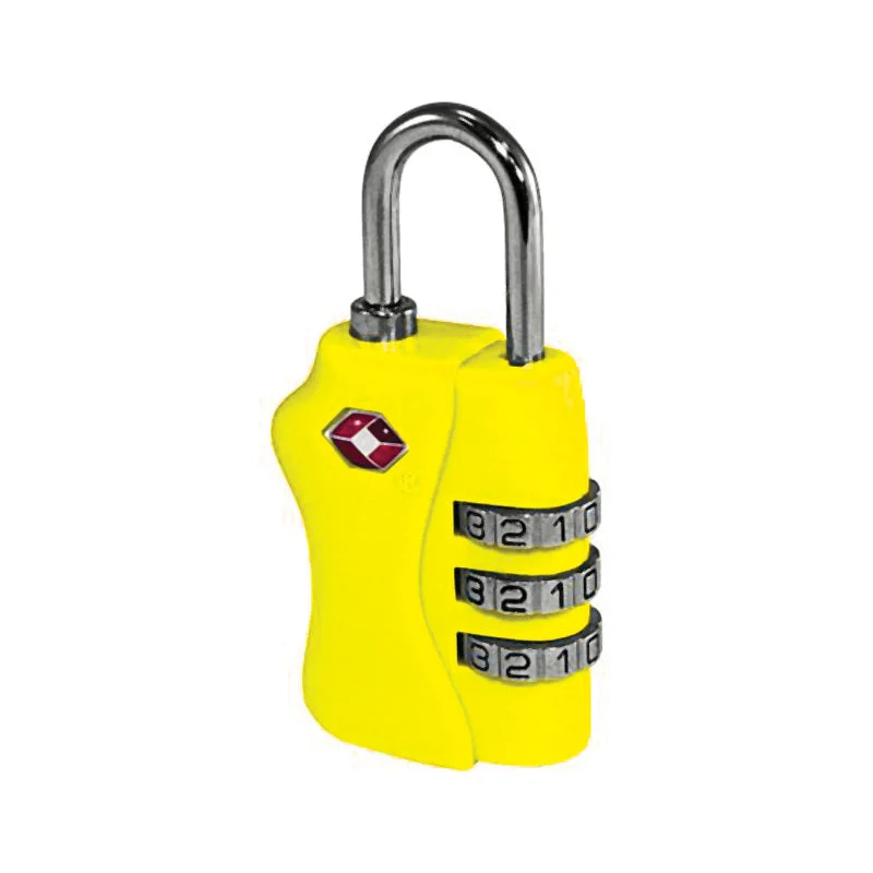 Comfort Travel - TSA Approved Combination Luggage Lock - Yellow