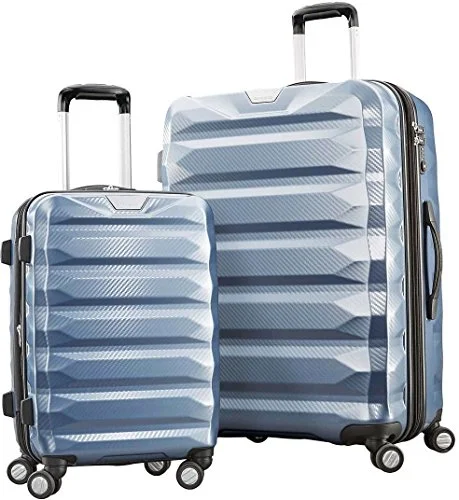 Samsonite Flylite DLX 2 Piece Hardside Spinner Set (Blue)