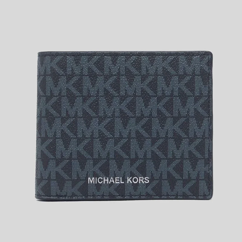 Michael Kors Cooper Billfold Wallet With Coin Pocket Admiral PL Blue RS-36U9LCRF3B