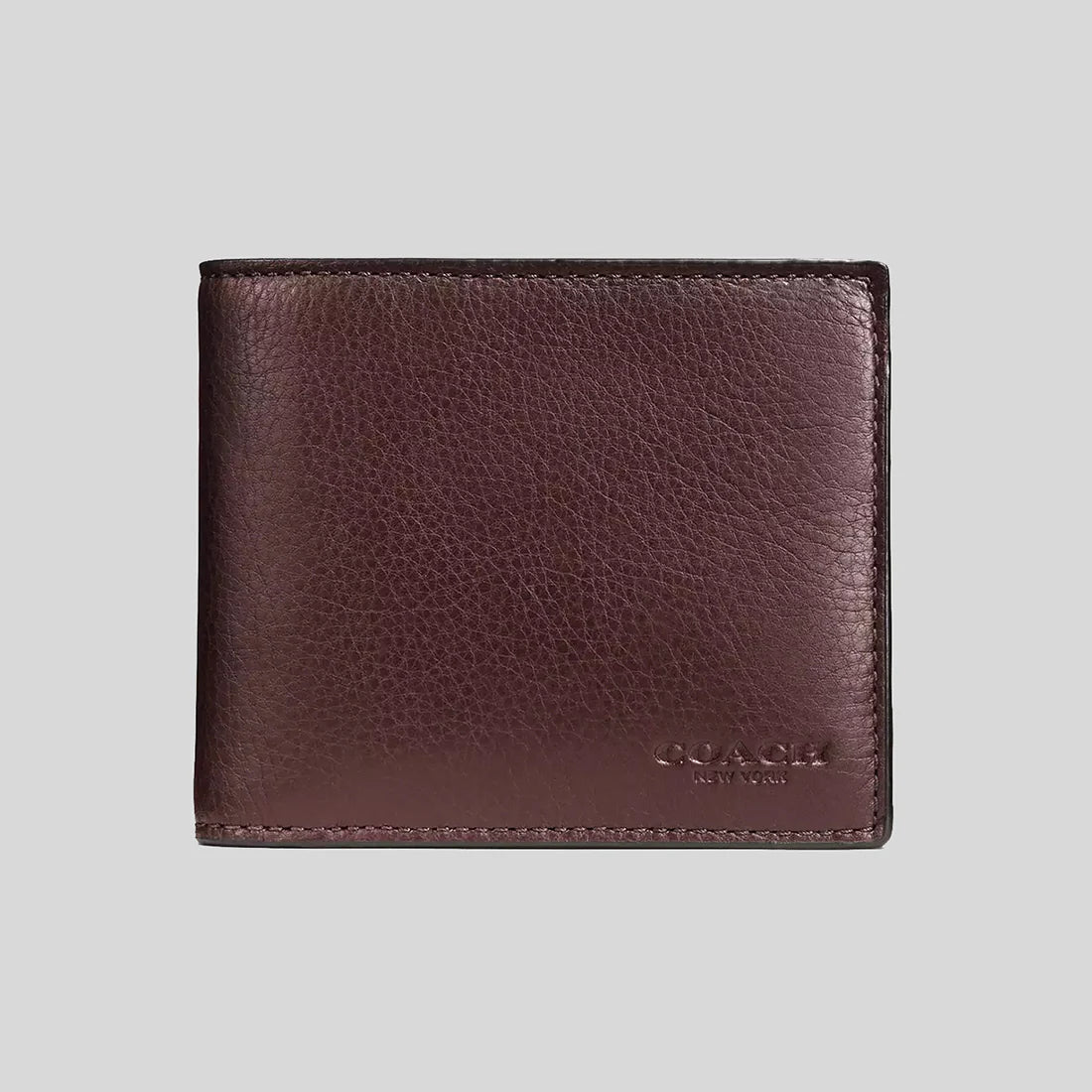 COACH Men's 3 In 1 Wallet In Smooth Calf Leather Mahogany RS-CR911