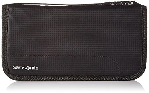 Samsonite Rfid Zip Close Travel Wallet, Black