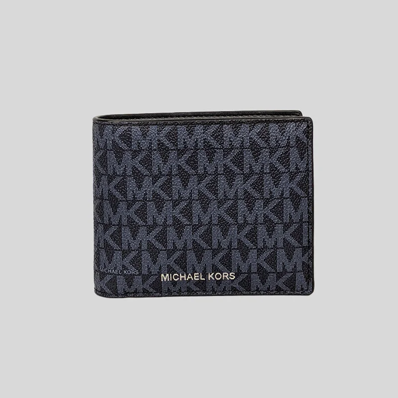 Michael Kors Cooper Billfold Wallet With Passcase PL Blue RS-36U9LCRF6B