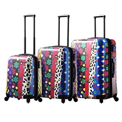 Mia Toro Pop Fiore Hardside Spinner Luggage 3Pc Set, Multi