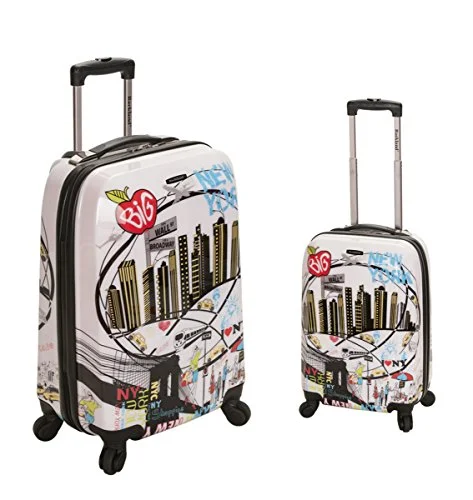 Rockland Luggage 2 Piece Upright Luggage Set, New York, Medium