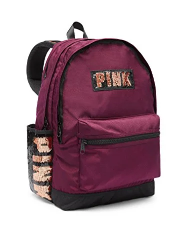 Victoria'S Secret Pink Bling Campus Backpack, Deep Ruby