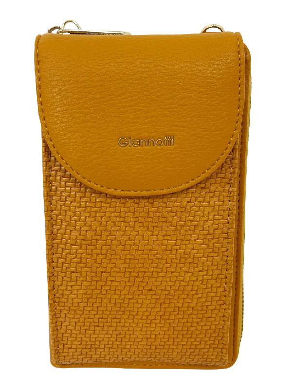 Gianotti Larissa Woven Crossbody Wallet/Phone Bag 00336V