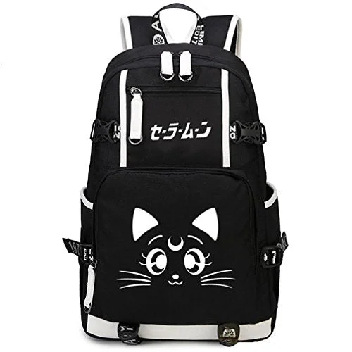 Yoyoshome Sailor Moon Anime Luna Cosplay College Bag Daypack Bookbag Backpack School Bag