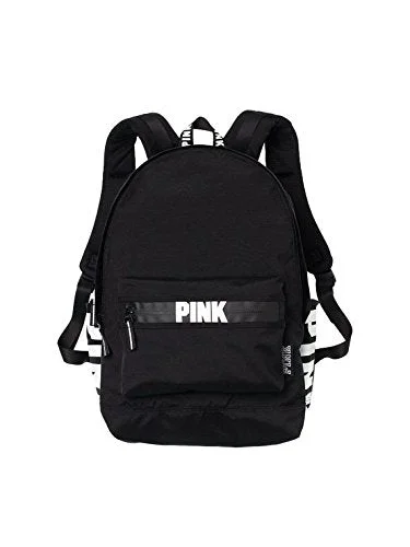 Victorias Secret Pink Campus Backpack Black/White Logo