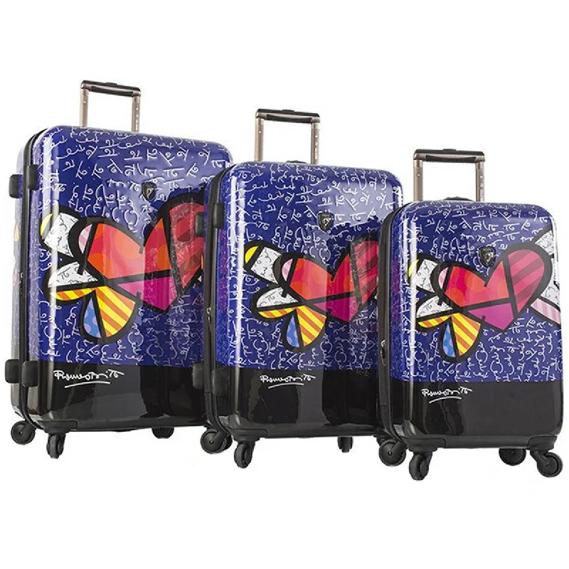 Britto Heart W/Wings 3 Piece Expandable Spinner Set