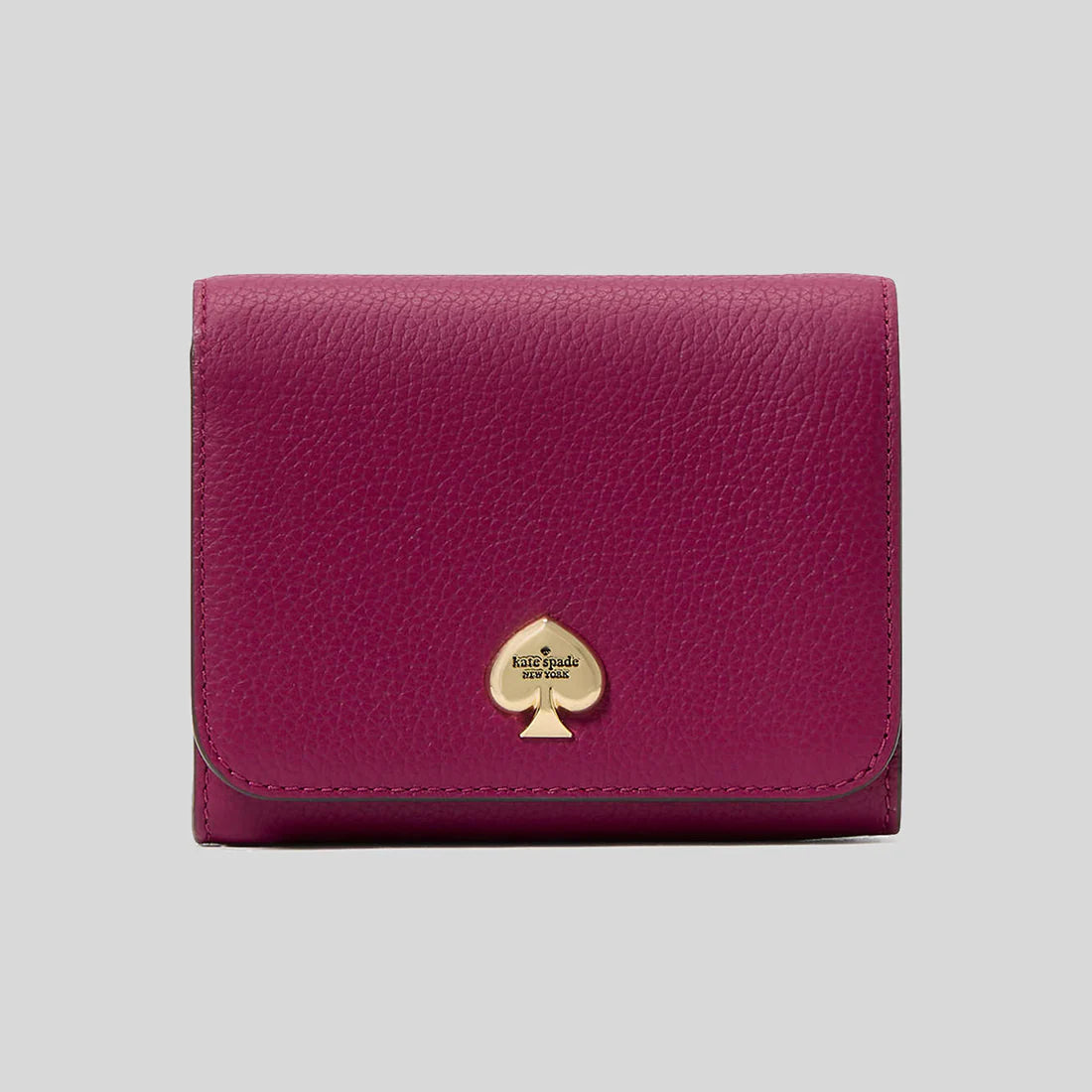 KATE SPADE Kayla Small L-zip Wallet Dark Raspberry RB-KK056