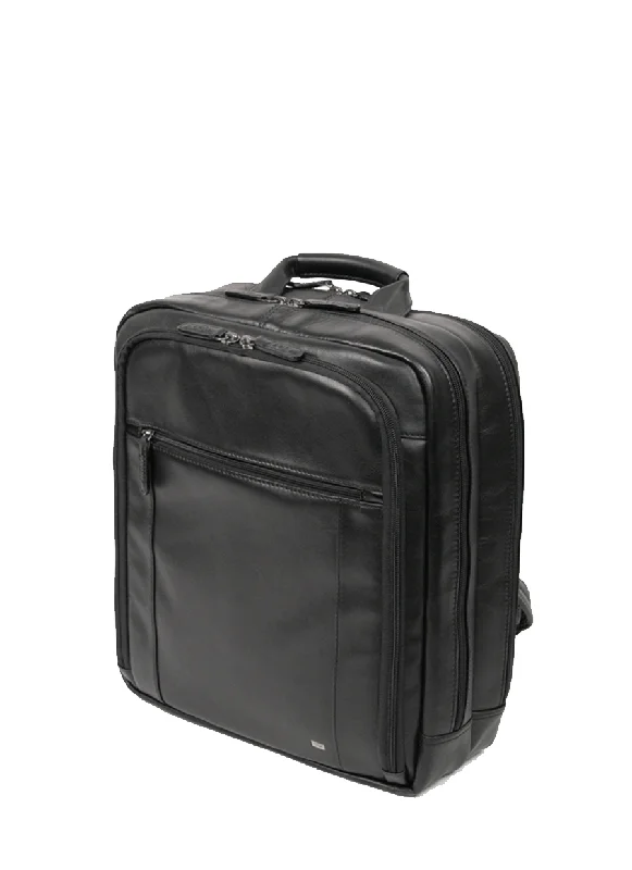 KKDK Laptop Backpack in soft calfskin with 3 divided compartments