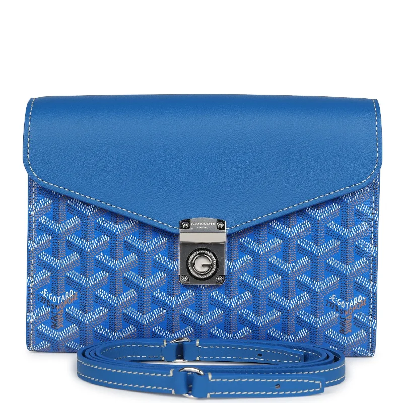 Goyard Goyardine Sky Blue Chypre Wallet-Pouch Palladium Hardware