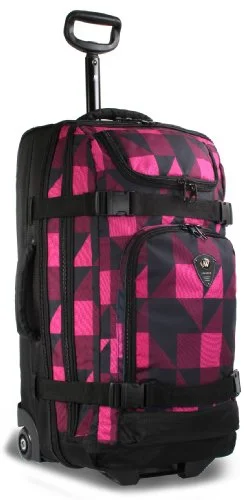 J World New York Vinewood Rolling Duffel, Block Pink, One Size