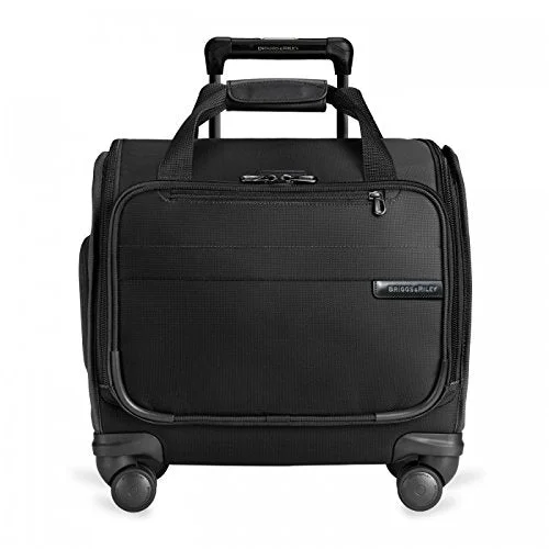 Briggs & Riley Baseline-Softside Cabin Spinner Bag, Black, Underseater 16-Inch